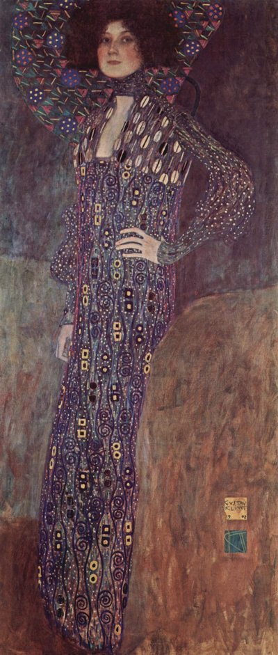 Portrait of Emilie Louise Flöge by Gustav Klimt